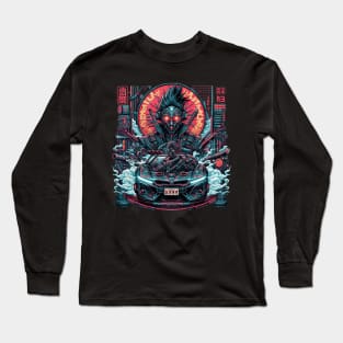 Neon Cyberpunk Menace Long Sleeve T-Shirt